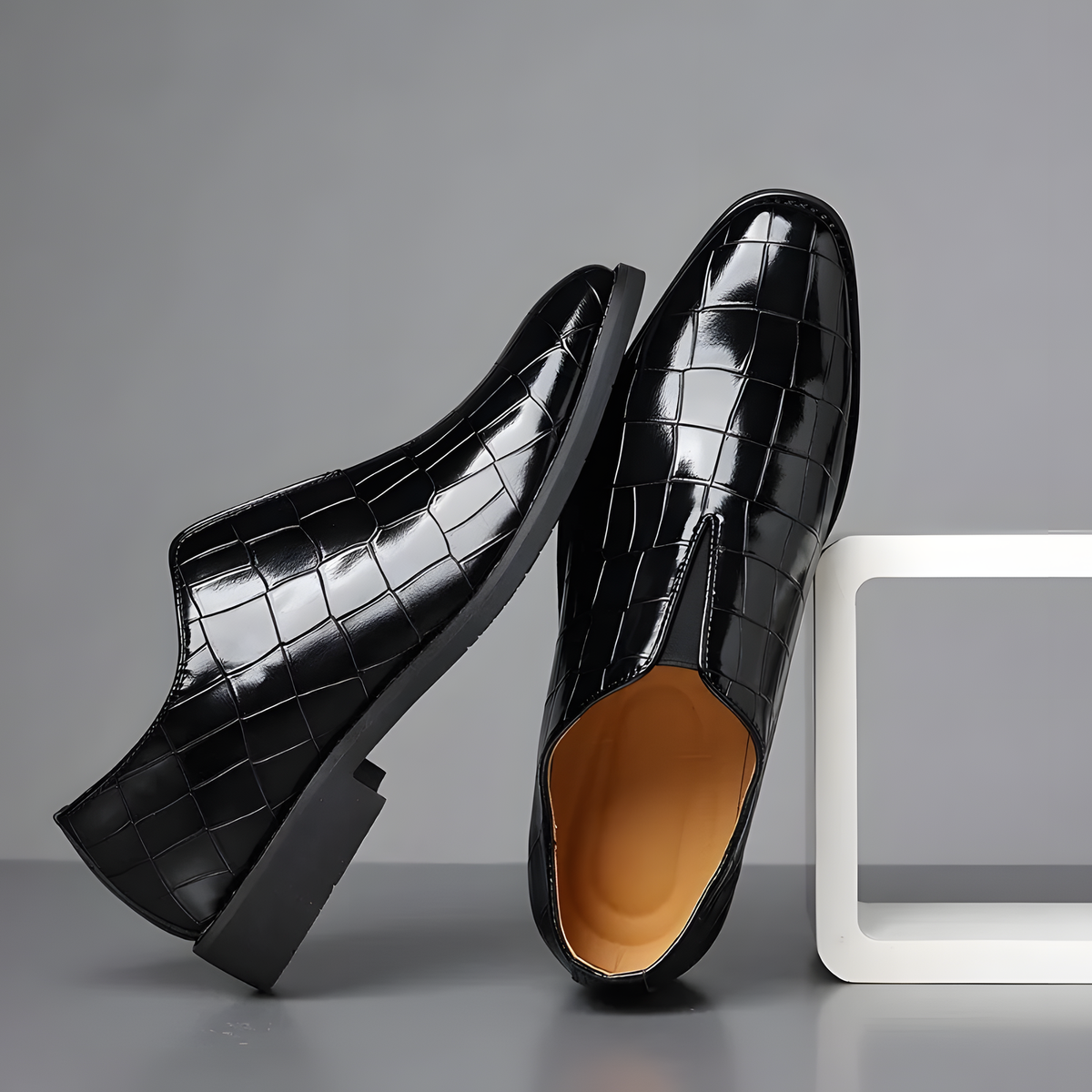 Men's Textured Slip-On Shoes