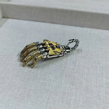 Mechanical Hand Pendant Necklace