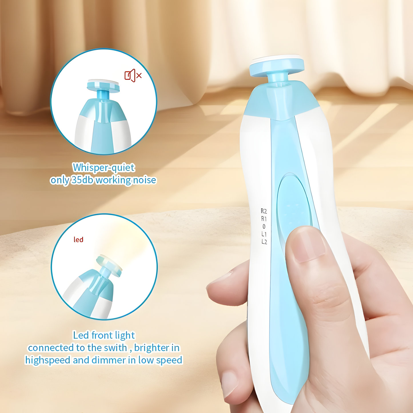 Portable Baby Nail Grinder Kit