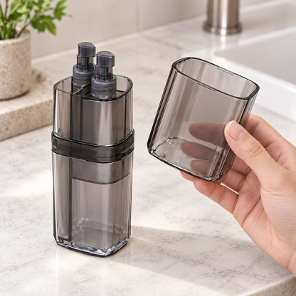 Travel Wash Case with Two Rinsing Cups