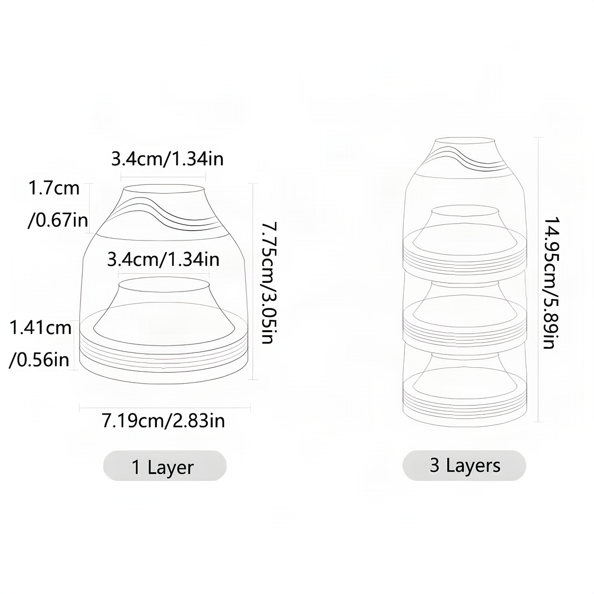 Stackable Baby Formula Container