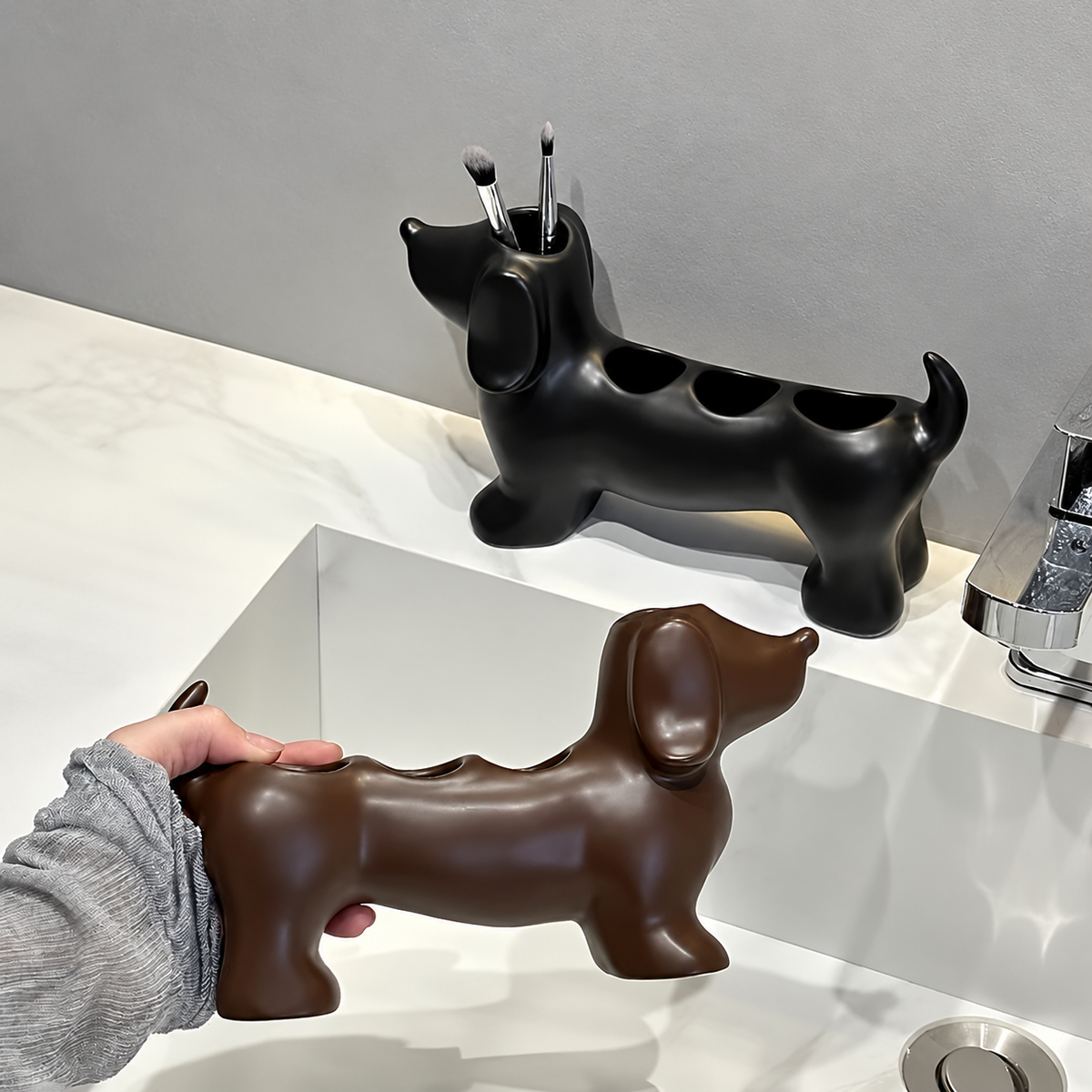 Dachshund Toothbrush Holder
