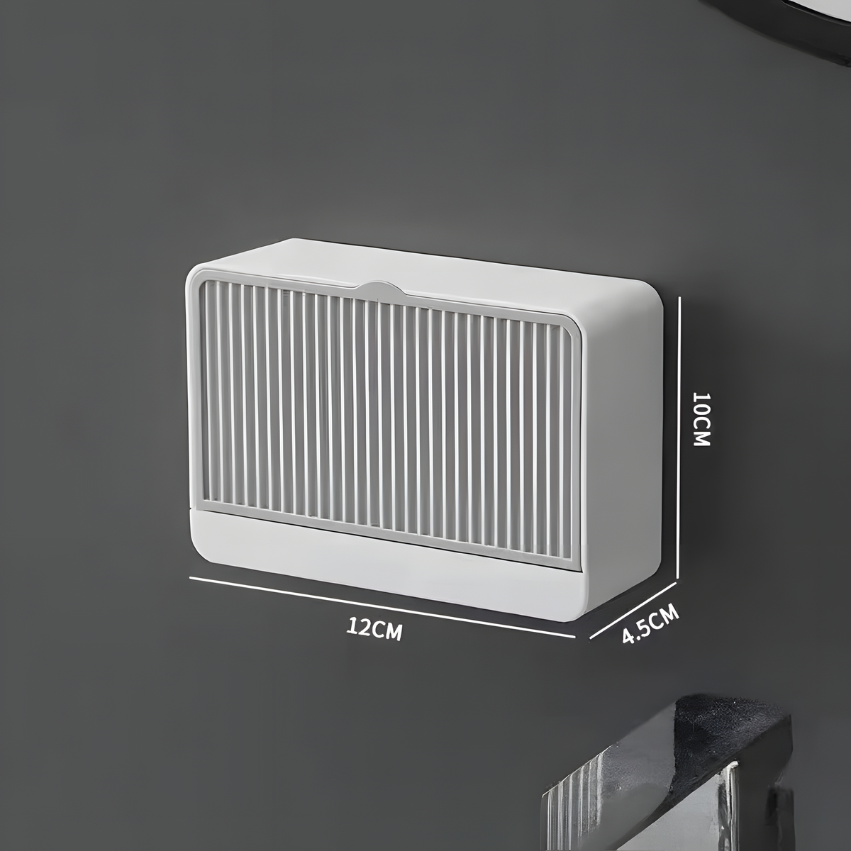 Flip-Cover Wall Soap Holder