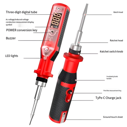 Digital Ratchet Voltage Tester
