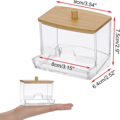 Clear Vanity Containers with Easy-Access Lids