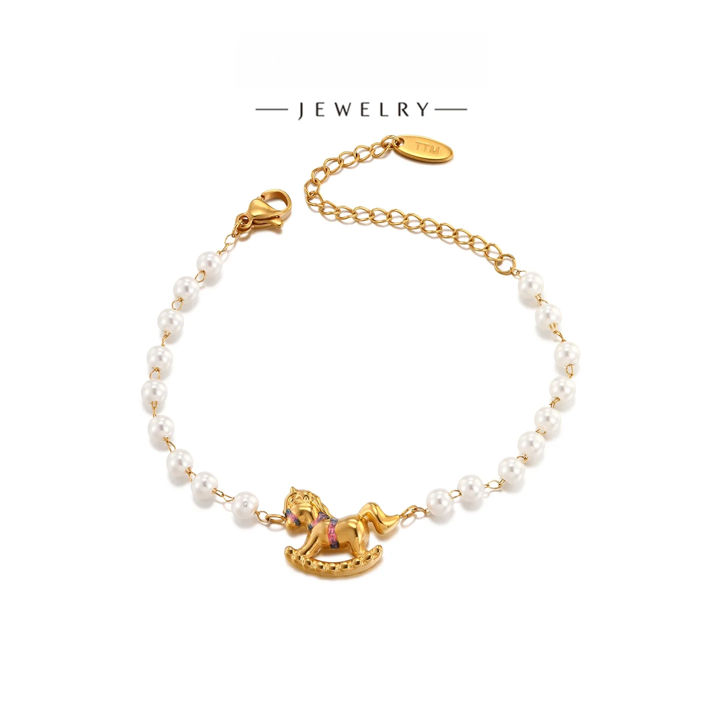 Pearl Charm Bracelet