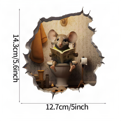 Mouse Hole Wall Stickers