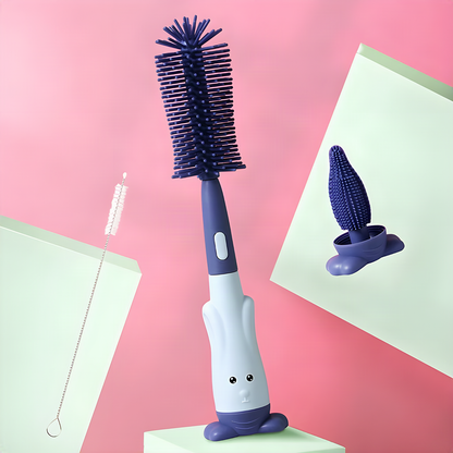 Silicone Bottle Cleaning Brush Set