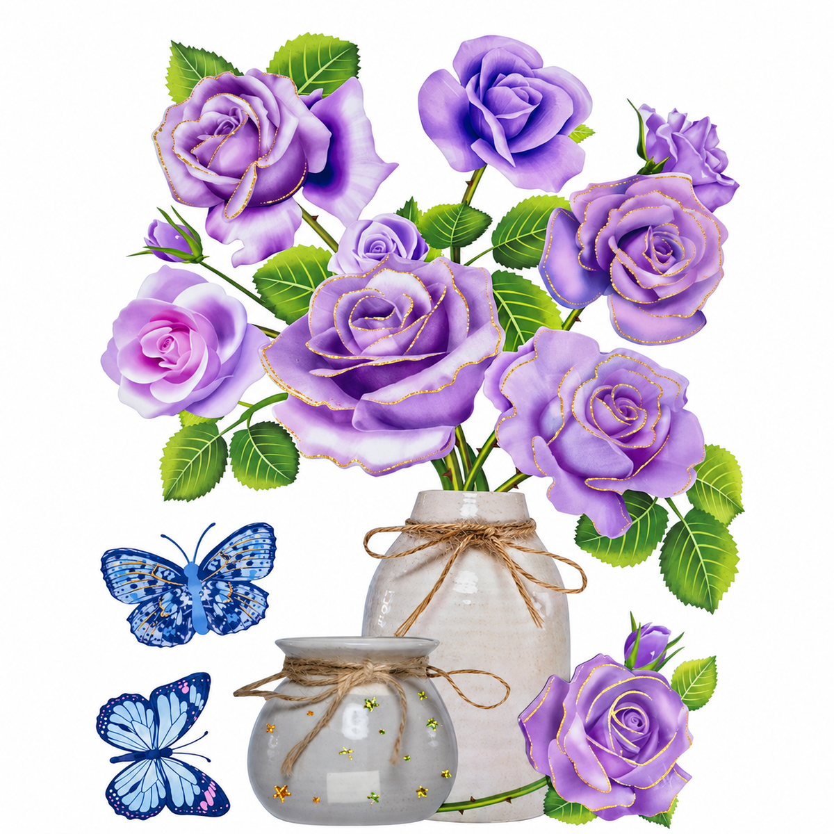 Floral Vase Wall Decal