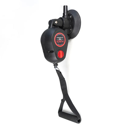 Fitness Resistance Drag Down Rope Trainer med sugkraft