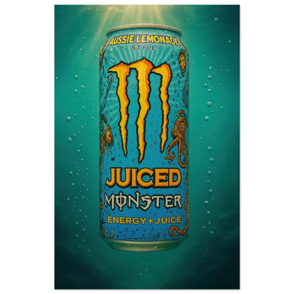 Monster AUSSIE LEMONADE Poster - Choose Your Perfect Size