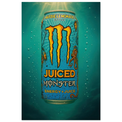 Monster AUSSIE LEMONADE Poster - Choose Your Perfect Size