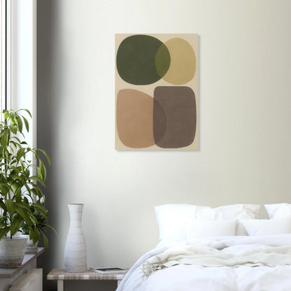Abstrakt / Minimalistisk Jordnära Geometrisk Konsttryck – Premium Poster i Flera Storlekar