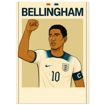 Bellingham Football Icon Poster - Premium Half-Gloss Art Print