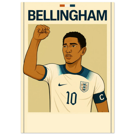 Bellingham Football Icon Poster - Premium Half-Gloss Art Print