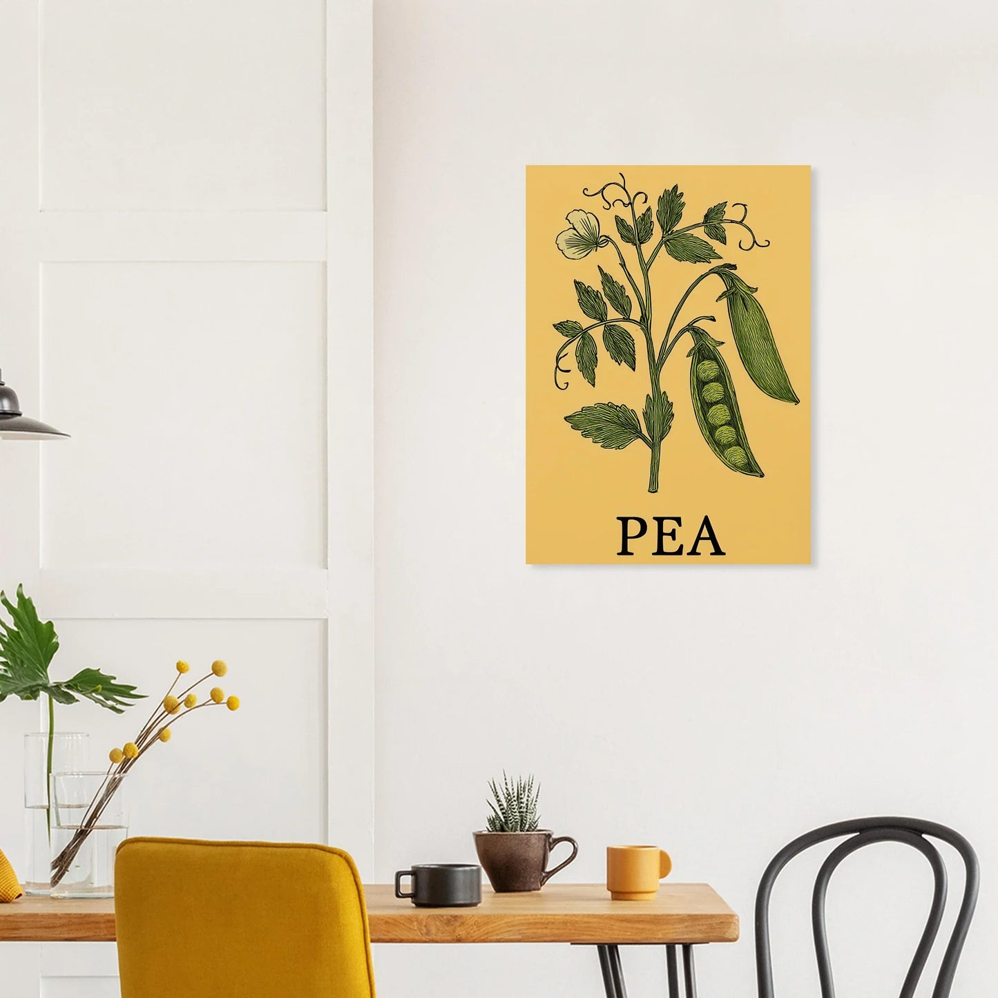 Frukter Pea Pod Print: En tidlös botanisk poster för ditt hem