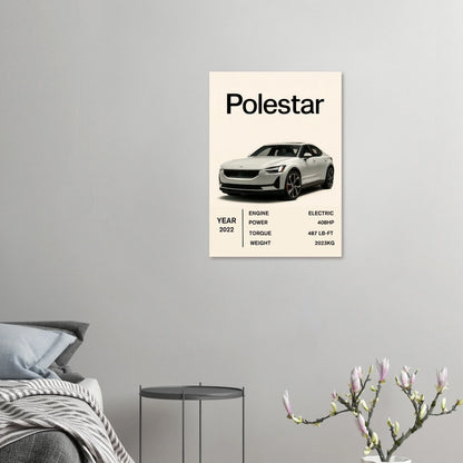 Polestar Performance Konsttryck – Modern Elbilsaffisch i Flera Storlekar