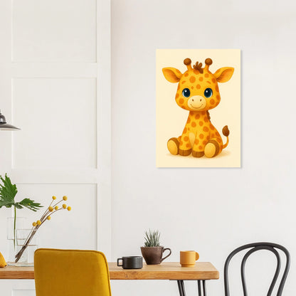 Söt Giraff Illustration Konsttryck – Läckert Barnrumsinredning i Olika Storlekar