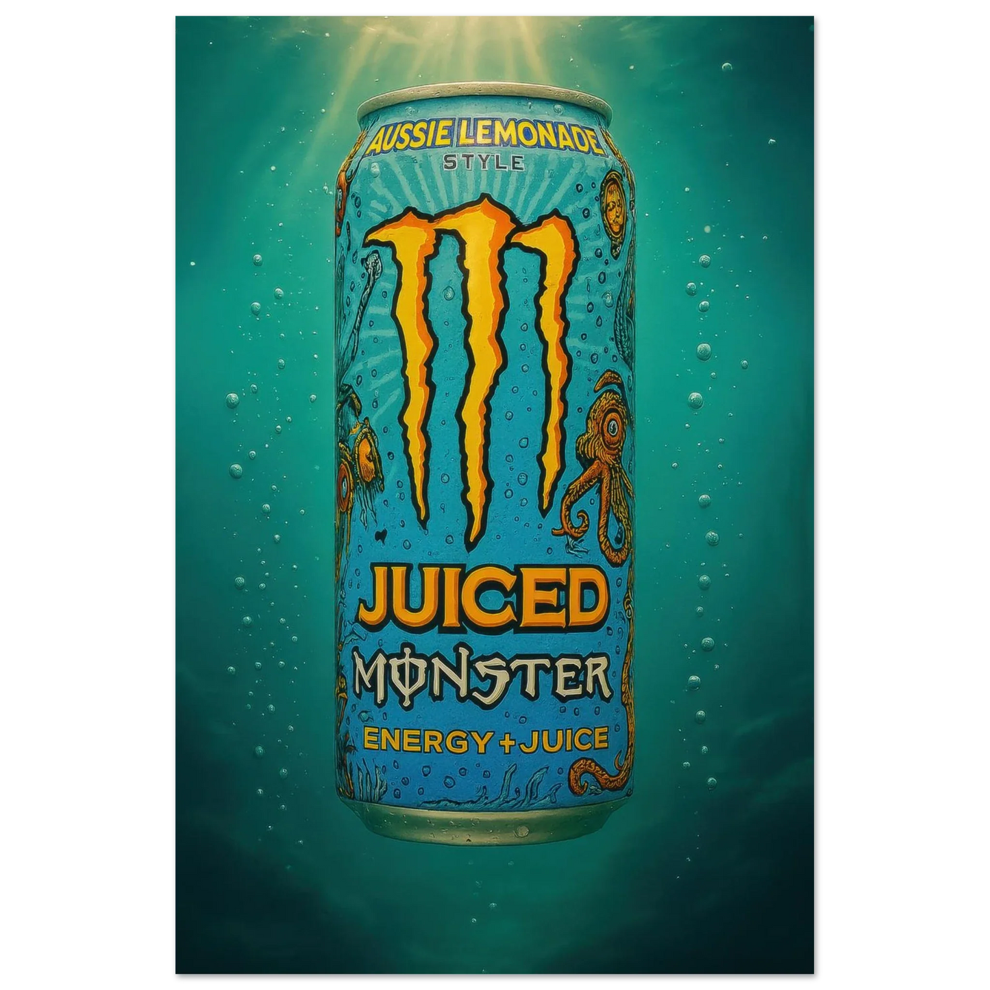 Monster AUSSIE LEMONADE Poster - Choose Your Perfect Size