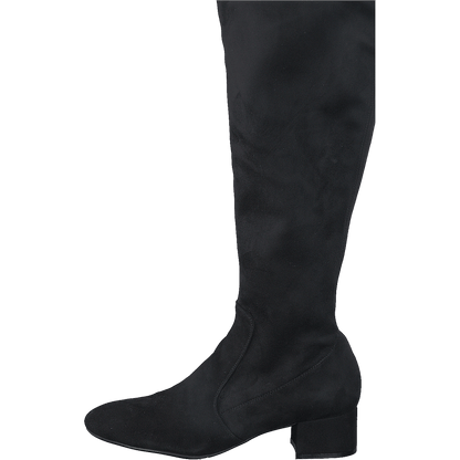 500 Black Suede Stretch Black