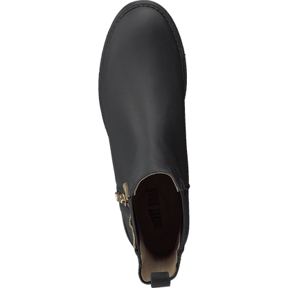 Low Chelsea Boot Black/shiny Gold