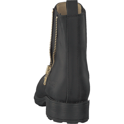 Low Chelsea Boot Black/shiny Gold