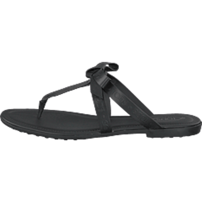 Gomma Bow Sandal Nero