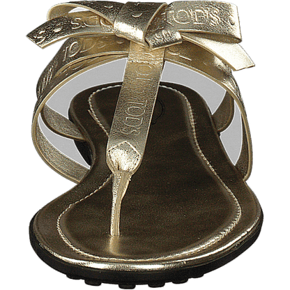 Gomma Bow Sandal Flan