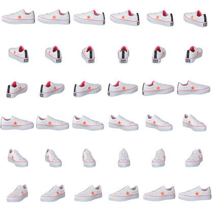 One Star Platform White / Racer Pink / Orange