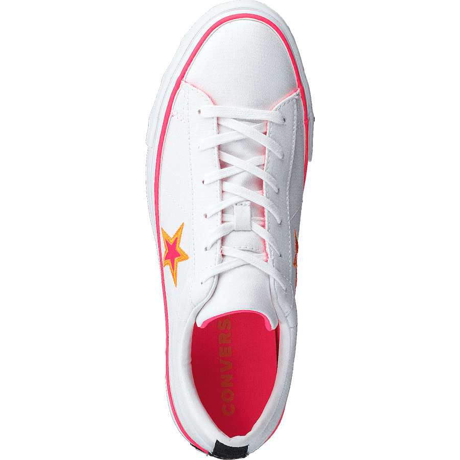 One Star Platform White / Racer Pink / Orange