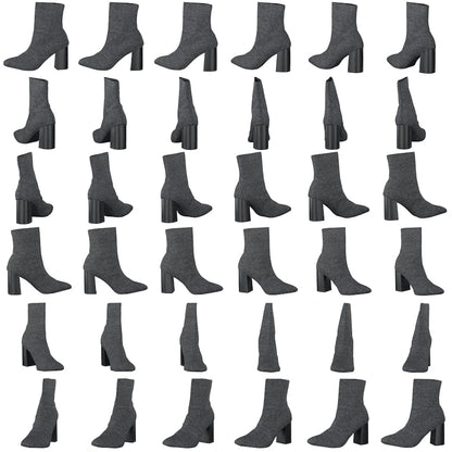 Biaellie Knit Boot Black 5