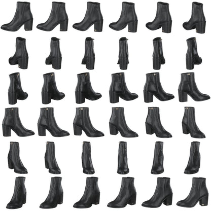 Mono Color Heeled Black