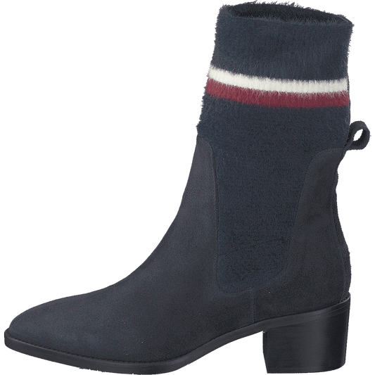 Cosy Mid Heel Suede Cki Midnight
