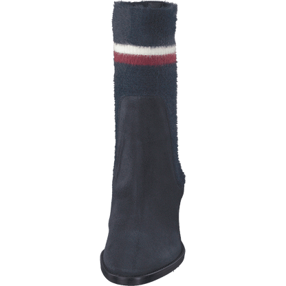Cosy Mid Heel Suede Cki Midnight