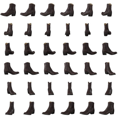 Mid Zip Boot Brown