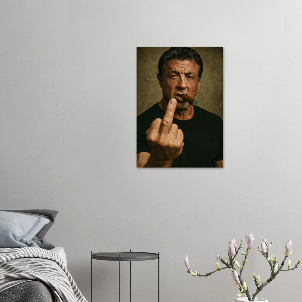 Iconic Stallone "Attitude" Poster: Bold Statement Art in Premium Print Quality