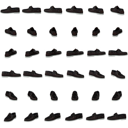 2-eye Lth Dark Brown/crazy