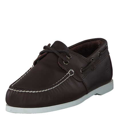 Cedar Bay Boat Shoe Dk Brown Full Grain