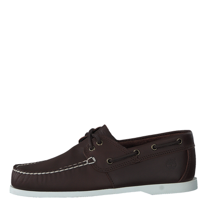Cedar Bay Boat Shoe Dk Brown Full Grain