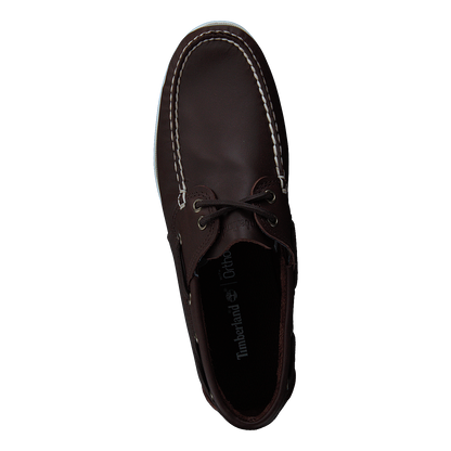 Cedar Bay Boat Shoe Dk Brown Full Grain