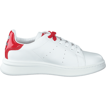 The Tennis Shoe White-red