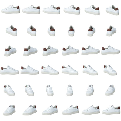 Avona Sneaker White/cognac/silver