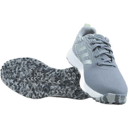 Women's S2G Spikeless Golf Shoes Grey Three / Silver Metallic / Almost Lime