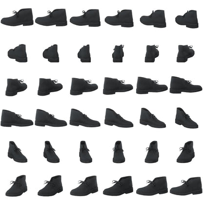Desert Boot 221 Black Leather