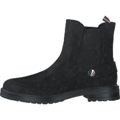 Th Coin Flat Boot Black