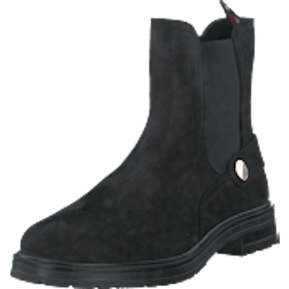Th Coin Flat Boot Black