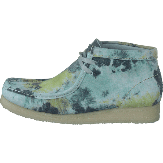 Wallabee Boot. Turquoise Tiedy