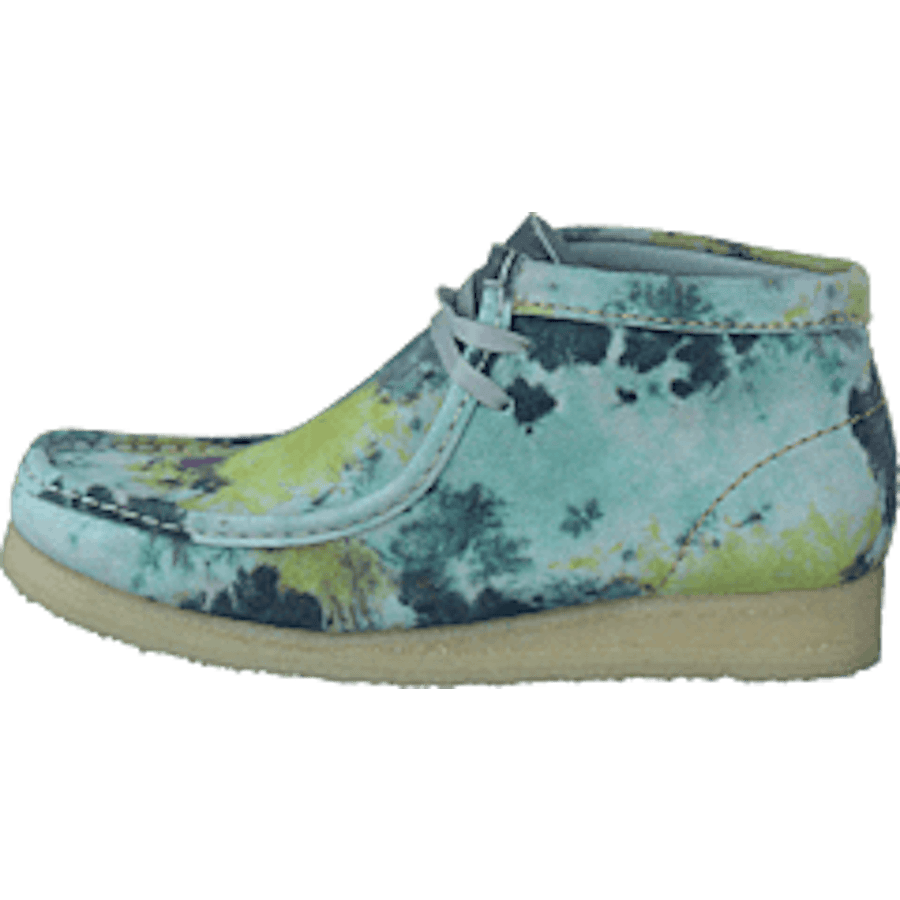 Wallabee Boot. Turquoise Tiedy