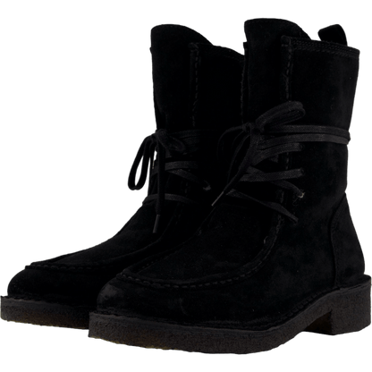 T6959 Black Suede/black Sole 500