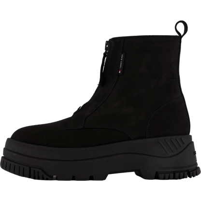 Tjw Zip  Up Flatform Nubuck Bo Black